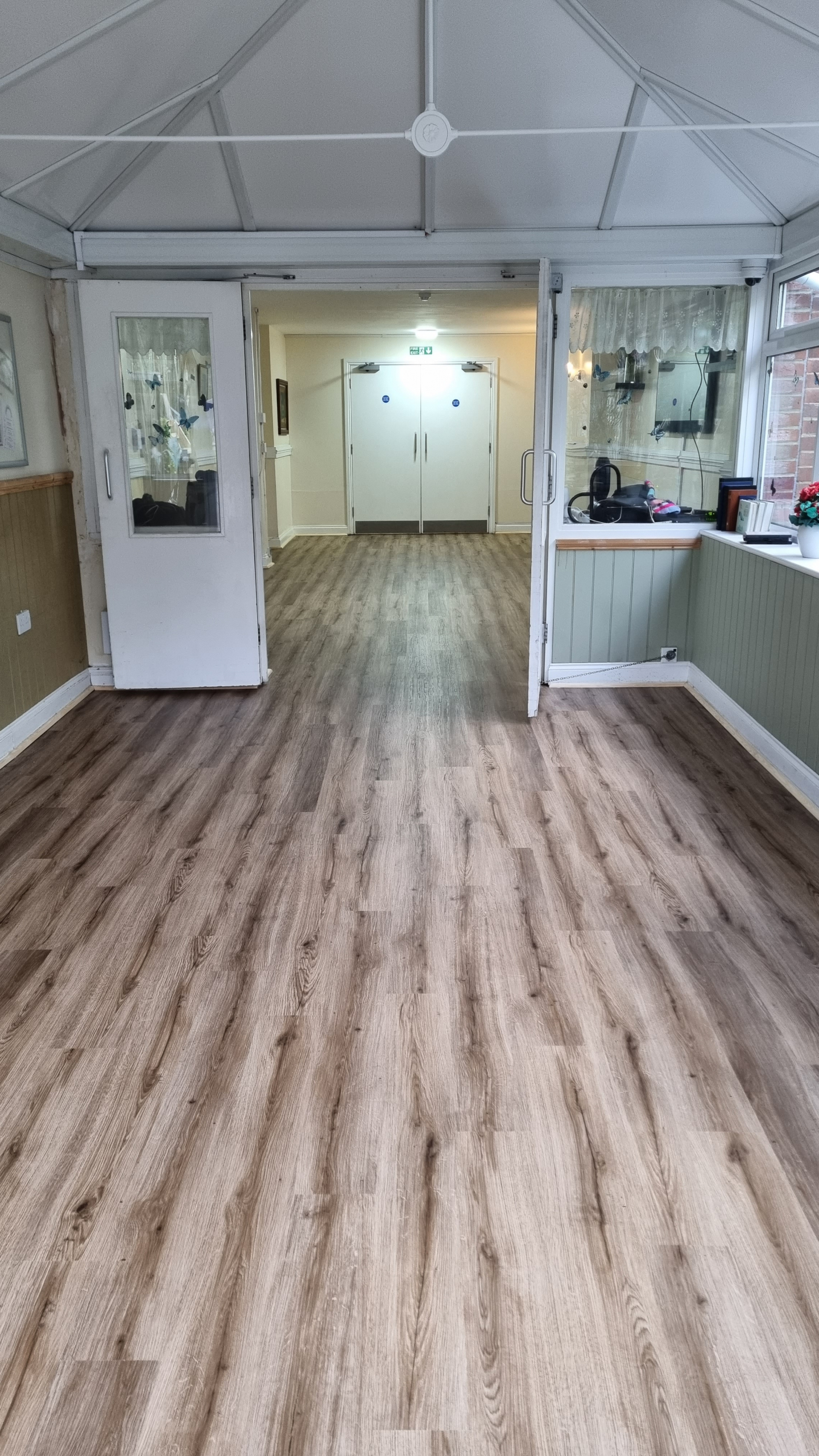 A contract Karndean flooring installation in a Swanage care home.